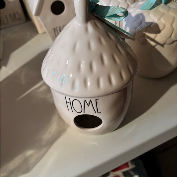 Ceramic Birdhouse with HOME Text - Picture 1 of 2